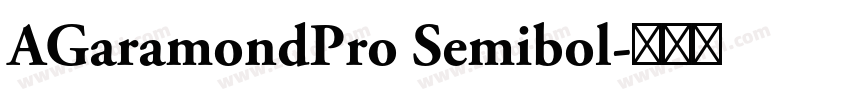 AGaramondPro Semibol字体转换